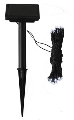 Smart Solar 50 Led String Lights (White) from B&Q