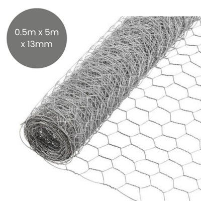 Smart Garden Marco Paul 5M X 0.5M Galvanised Wire Netting13mm from B&Q