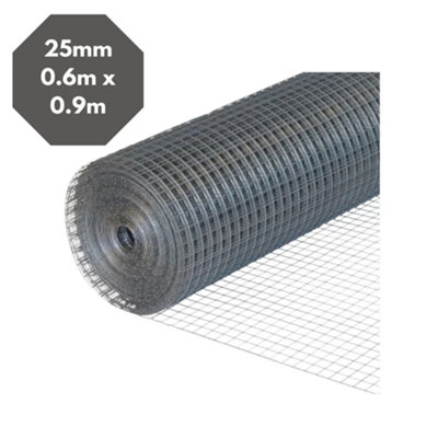 Smart Garden Marco Paul 0.9M Galvanised Weld Mesh Panel from B&Q