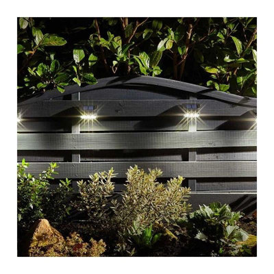 Smart Garden Solar Powered Premier Fence, Wall & Post 4 Pack Light