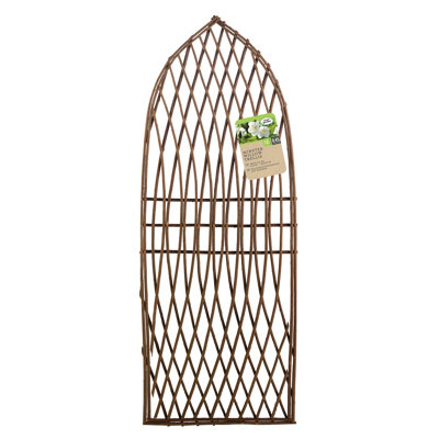 Primrose Extra Strong Willow Framed Arched Woven Garden Trellis Plant Support 180Cm from B&Q