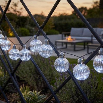 Iridescent Firefly Opal Orb String Lights from B&Q