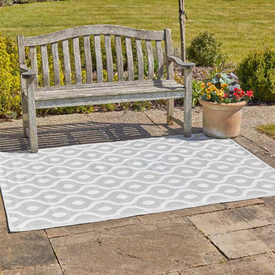 Marco Paul Alfresco Outdoor Garden RugNeptune Slate 230Cm X 160Cm from B&Q