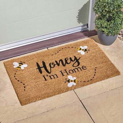 Smart Garden Marco Paul Non Slip Natural Coir Door MatHoney from B&Q