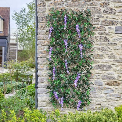 Smart Garden 60Cm X 180Cm Expanding Wisteria Leaf Trellis Wheelie Bin Screen from B&Q