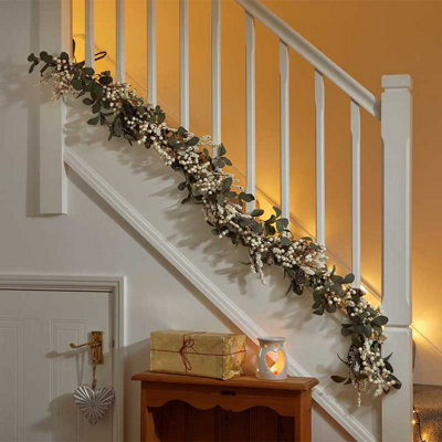  - 6Ft Luxury Artificial Christmas Winter Berry Garland