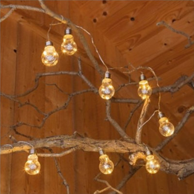 Solar Bulb String Lights Outdoor Garden from B&Q