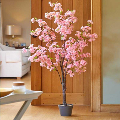 Smart Garden Marco Paul Artificial Pink Cherry Blossom Tree140Cm from B&Q