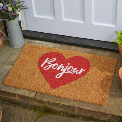 Smart Garden Marco Paul Non Slip Natural Coir Door MatBonjour from B&Q