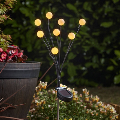 Smart Garden Black Globes Solar-Powered 1Lm Led Outdoor Stake Light from B&Q