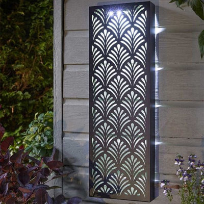 Smart Garden Solar Illumina Decorpanel Papyrus Led Wall Panel Light Silhouette from B&Q