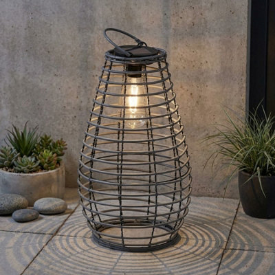 B&Q -  Slate Venus Bulb Solar Lantern