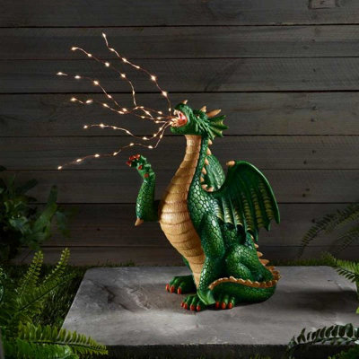 Smart Solar Solar Led Dragon Garden Ornament from B&Q