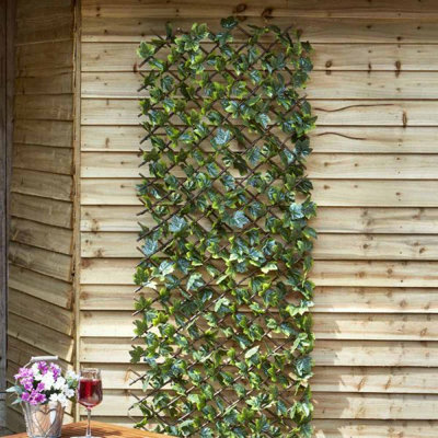 Garden Willow Trellis Maple Leaf Artificial Expandable Garden Fencing Trellises 180 X 120Cm from B&Q