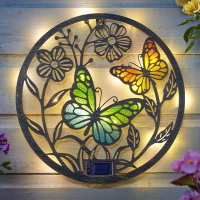 Smart Garden Solar Butterfly Wall Art Led Garden Fence Decoration 32Cm from B&Q