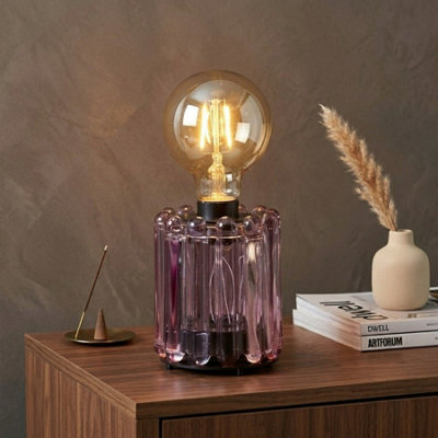 Garden Greatness Iris Bulb Milan Glass Table Lamp from B&Q