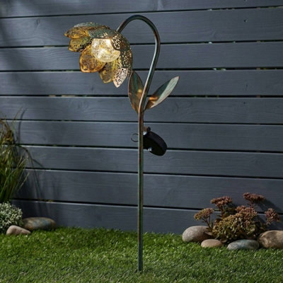 Garden Greatness Lunaria Damasque Solar Bloom Stake Light from B&Q