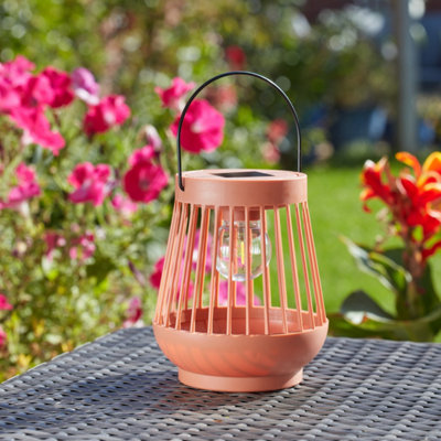Smart Solar Viva Sunburn Metal & Plastic Solar-Powered Outdoor Led Small Lantern from B&Q