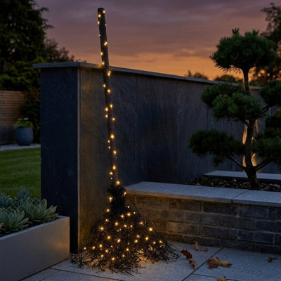 B&Q -  Whimsical Led Witches Broom Decoration
