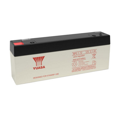 Q-Batteries Yuasa Np2.1-12 2.1Ah 12V Agm Vrla Battery(F1 4.8mm) from B&Q