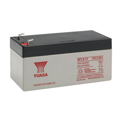 Q-Batteries Yuasa Np2.8-12 2.8Ah 12V Agm Vrla Battery(F1 4.8mm) from B&Q