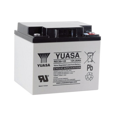 Yuasa 50Ah Golf Trolley / Mobility Scooter Battery from B&Q