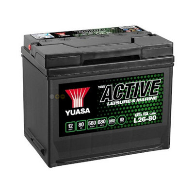 Yuasa L26-80 12V 80Ah 560A  Active Leisure Battery - Image 26