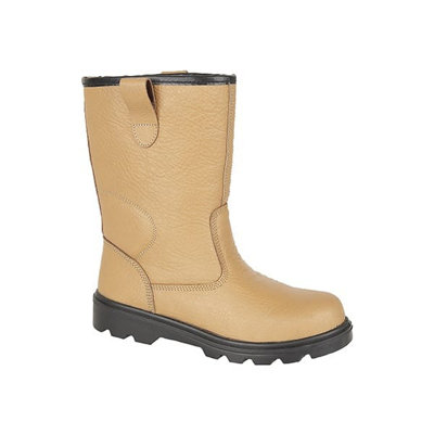 Grafters Grafters M020Bsm Unisex Rigger Safety Boots TanUk-Size-6 Light Brown from B&Q