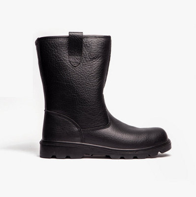 Grafters Grafters M021A Mens Rigger Safety Boots BlackUk-Size-11 Black from B&Q