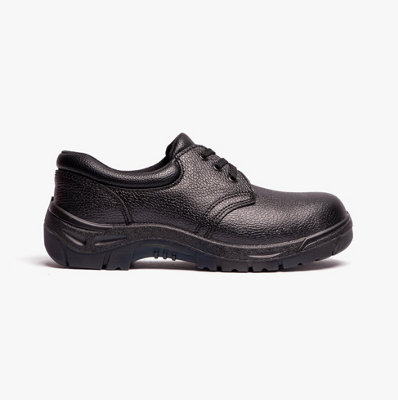 Grafters Grafters M530A Mens Leather Safety Shoes BlackUk-Size-9 Black from B&Q