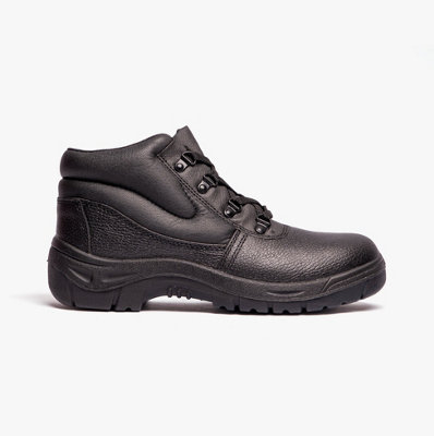 Grafters Grafters M5501A Unisex Leather Safety Boots BlackUk-Size-9 Black from B&Q
