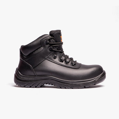 Grafters Grafters M466A Unisex Composite Toe Safety Boots BlackUk-Size-10 Black from B&Q