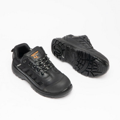 Grafters Grafters M462A Unisex Composite Toe Trainers BlackUk-Size-13 Black from B&Q