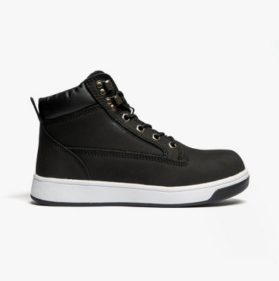 Grafters M057A Unisex Safety Trainer Boots BlackUk-Size-10 Black from B&Q