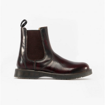 Grafters Grafters Belgravia Unisex Chelsea Boots OxbloodUk-Size-13 Red from B&Q