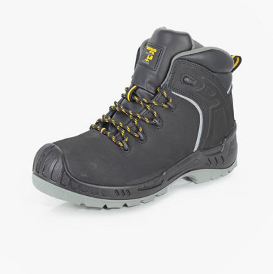 Grafters Grafters M314A Mens Composite Toe Safety Ankle Boots BlackUk-Size-12 Black from B&Q