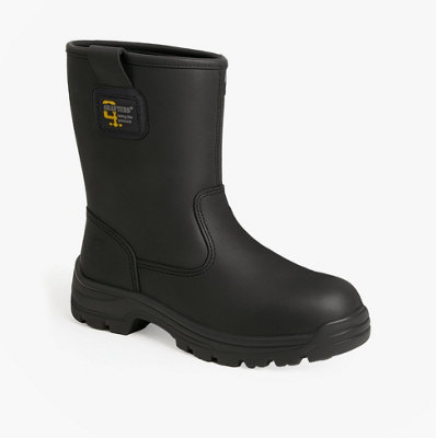 Grafters Grafters M560A Mens Safety Boots BlackUk-Size-7 Black from B&Q