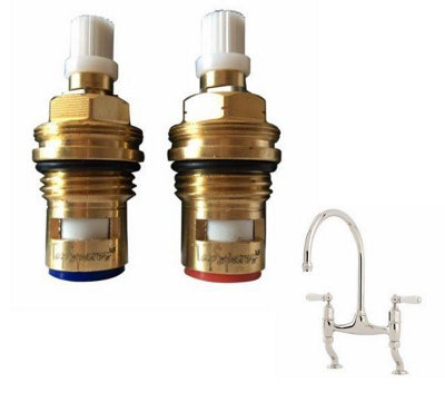 TapSparesUK Perrin & Rowe Ionian Lever Replacement Valves Cartridge Spares Pair from B&Q