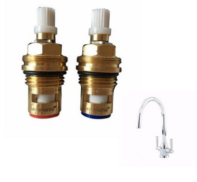 TapSparesUK Perrin & Rowe Oberon Replacement Valves Cartridge Spares Pair from B&Q