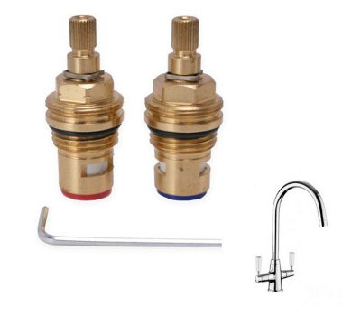 TapSparesUK Rangemaster Aquaclassic 2 Tac2 Replacement Valve Cartridges 1427RSet from B&Q