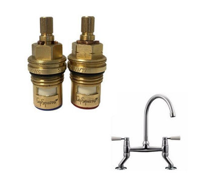 TapSparesUK Franke Bridge Replacement Valves Cartridge SparesPair from B&Q