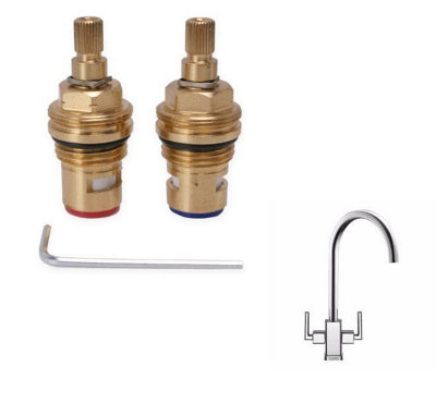 TapSparesUK Franke Mythos Replacement Cartridge Spare 2552R / 1427R Pre 2014Pair from B&Q