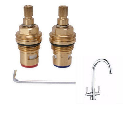 TapSparesUK Howdens Victorian Replacement Valves Cartridge SparesPair from B&Q