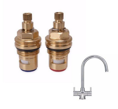 TapSparesUK Franke Athena Replacement Valves Cartridge Spares Set Pre 2013 from B&Q