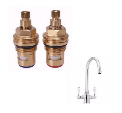 TapSparesUK Abode Ludlow Replacement Valves Cartridge SparesPair from B&Q