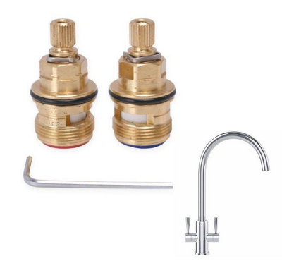 TapSparesUK Franke Ascona Replacement 3308R Valves Cartridge Spares Pair from B&Q