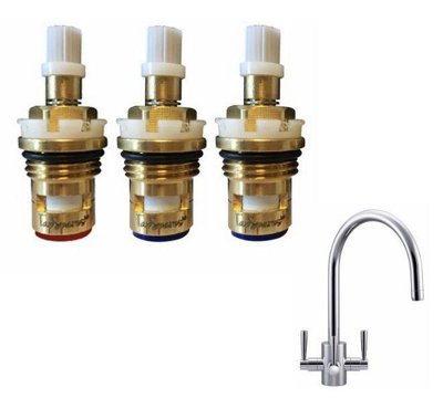 TapSparesUK Franke Triflow Olympus Replacement Valves Cartridge Spares Trio from B&Q