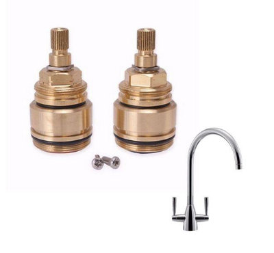 TapSparesUK Franke Eiger Replacement Bushes & Valves Cartridge Spares Combination Set from B&Q