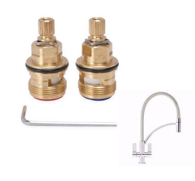 TapSparesUK Franke Wave Replacement Valve Catridge Spare (3794R-H3794R-C)Pair from B&Q