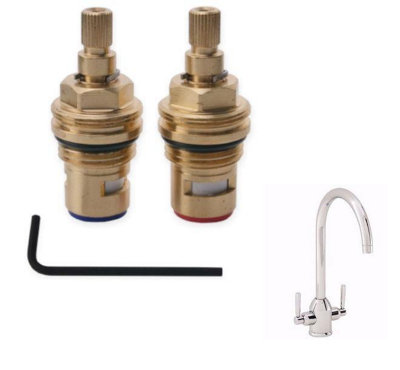 TapSparesUK Carron Phoenix Dante Replacement Cartridge SparePair from B&Q